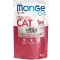 Вологий корм для стерилізованих кішок Monge cat grill MIX з півником, фореллю, телятиною 1.02 кг