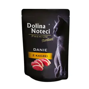 Вологий корм Dolina Noteci Danie для стерилізованих котів з качкою,85 гр