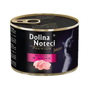 Влажный корм Dolina Noteci Premium для котят, мясные кусочки в соусе с индейкой, 185 гр