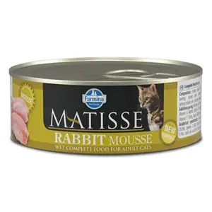 Вологий корм Farmina Matisse Cat Mousse Rabbit для дорослих котів, з кроликом, 85 г