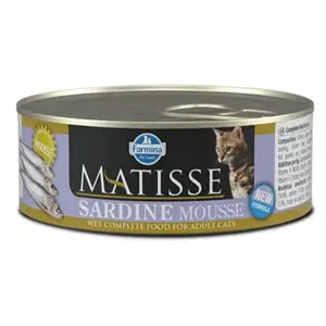 Вологий корм Farmina Matisse Cat Mousse Sardine для дорослих котів, з сардиною, 85 г