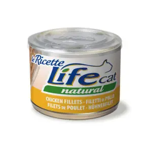 Вологий корм LifeCat Chicken для котів від 6 місяців, з курячим філе, 150 г