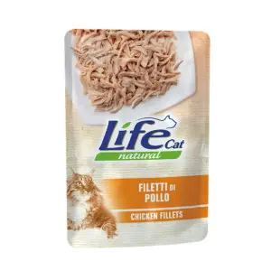 Вологий корм LifeCat Chicken для котів від 6 місяців, з курячим філе, 70 г