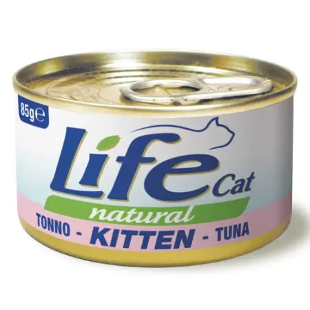 Вологий корм LifeCat Kitten Tuna для кошенят від 6 тижнів, зі смаком тунця, 85 г