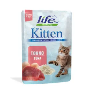 Вологий корм LifeCat Kitten Tuna для кошенят від 6 тижнів, з тунцем, 70 г