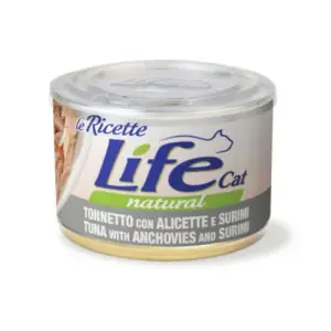 Вологий корм LifeCat Tuna With Anchovies And Surimi для котів від 6 місяців, тунець з анчоусами та крабами, 150 г