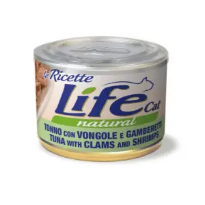 Влажный корм LifeCat Tuna With Clams And Shrimps для кошек от 6 месяцев, тунец с мидиями и креветками, 150 г