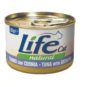Вологий корм LifeCat Tuna With Grouper для котів від 6 місяців, з тунцем та окунем, 85 г