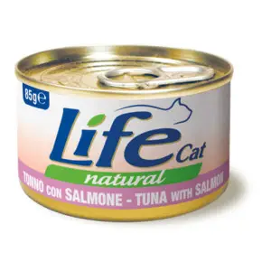 Влажный корм LifeCat Tuna With Salmon для кошек от 6 месяцев, с тунцом и лососем, 85 г