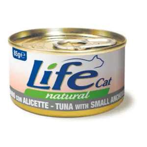 Влажный корм LifeCat Tuna With Small Anchovies для котів від 6 місяців, з тунцем та анчоусами, 85 г