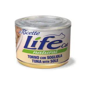 Влажный корм LifeCat Tuna With Sole для кошек от 6 месяцев, с тунцом и камбалой, 150 г