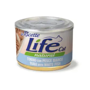 Влажный корм LifeCat Tuna With White Fish для кошек от 6 месяцев, с тунцом и белой рыбой, 150 г