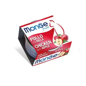 Вологий корм Monge Cat Wet Adult для котів з куркою та яблуками 80 г