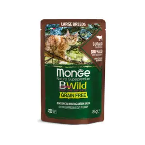 Вологий корм Monge Cat Wet Bwild Grain Free з буйволом для котів 85 г