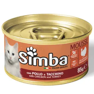 Вологий корм Monge Simba Cat Wet для котів Паштет з куркою та індичкою 85 г