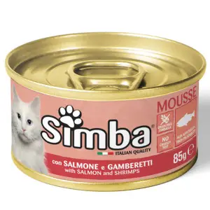 Вологий корм Monge Simba Cat Wet для котів Паштет з лососем та креветками 85 г