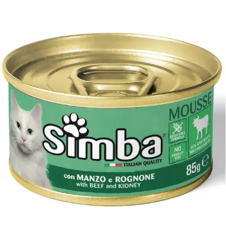 Вологий корм Monge Simba Cat Wet для котів Паштет з телятиною 85 г