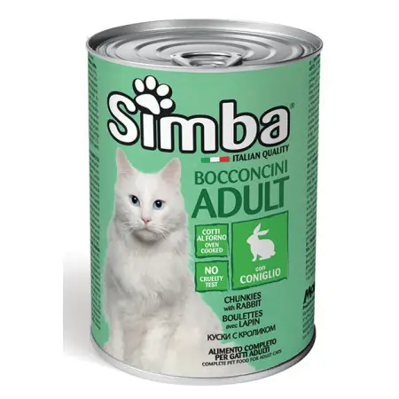 Вологий корм Monge Simba Cat Wet для котів з кроликом 415 г