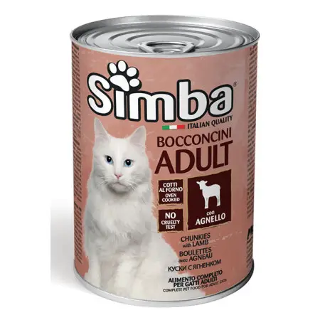 Вологий корм Monge Simba Cat Wet для котів з ягням 415 г