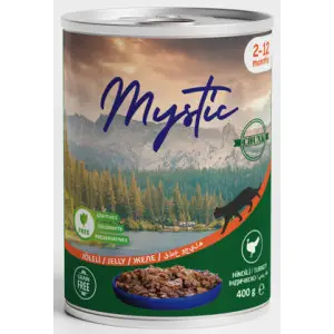 Вологий корм Mystic для кошенят шматочки Індичка в желе 400г