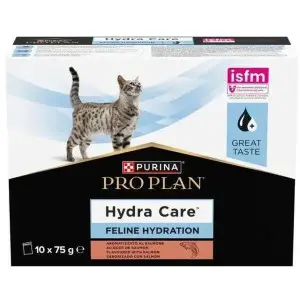 Вологий корм Purina Pro Plan Hydra Care для дорослих котів, для збільшення споживання рідини з лососем 75 г х 10 шт