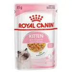 Вологий корм Royal Canin Kitten для кошенят від 4 до 12 місяців, шматочки в желе, 85 г