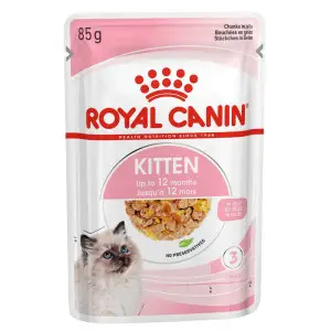 Вологий корм Royal Canin Kitten для кошенят від 4 до 12 місяців, шматочки в желе, 85 г