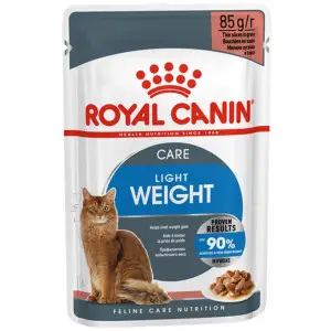 Вологий корм Royal Canin Light Weight Care для котів схильних до зайвої ваги, шматочки в соусі, 85 г