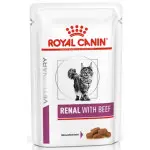 Вологий корм Royal Canin Renal при хронічній нирковій недостатності у кішок, яловичина, 85 г