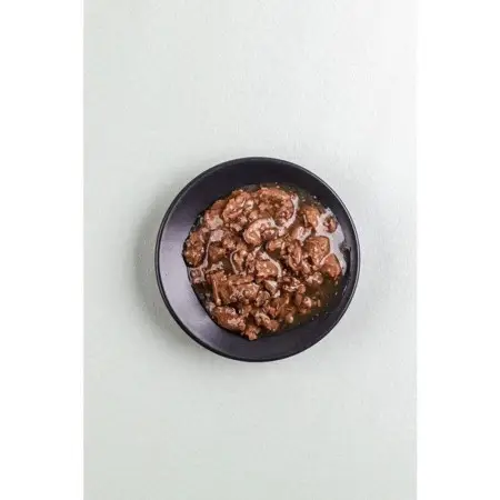 Вологий корм Savory для дорослих котів, лосось з горошком у соусі, пауч, 85 г