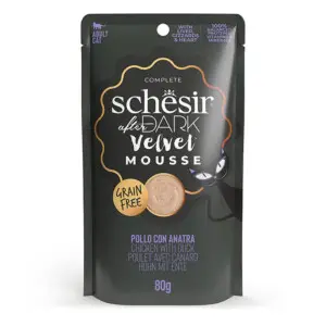 Вологий корм Schesir After Dark Chicken With Duck Курка з Качкою паштет для котів 80г
