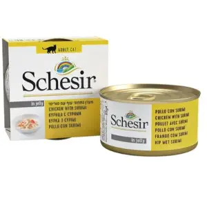 Влажный корм Schesir Chicken Surimi для кошек со вкусом филе курицы с сурими в желе 85 г