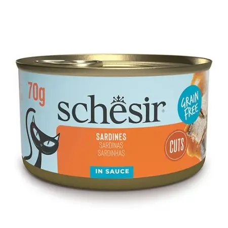 Вологий корм Schesir Grill Sardines для котів, з сардіною в соусі 70г