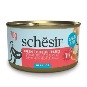 Вологий корм Schesir Grill Sardines with Lobster sauce для котів, Сардина з Лобстером в соусі 70г