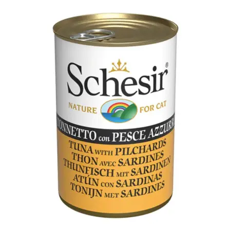 Влажный корм Schesir Tuna with Pilchards Тунец с сардиной в желе для кошек 140г