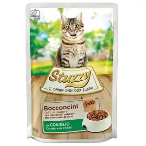 Вологий корм Stuzzy Cat Rabbit для котів, кролик в желе, пауч 85г