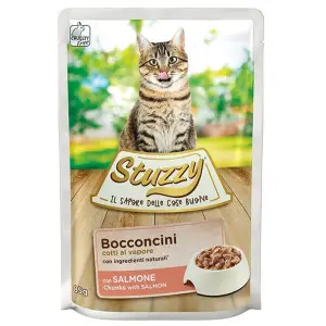 Вологий корм Stuzzy Cat Salmon для котів, лосось в соусі , пауч 85г