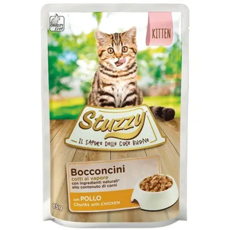 Вологий корм Stuzzy Chicken for Kitten для кошенят, курка в соусі, пауч 85г