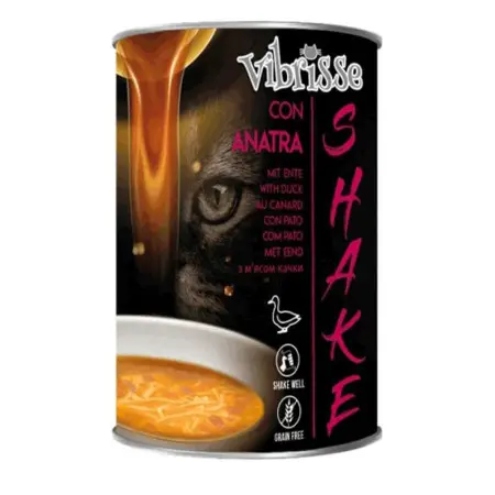 Вологий корм Суп для котів VIBRISSE SHAKE качка , 135 г