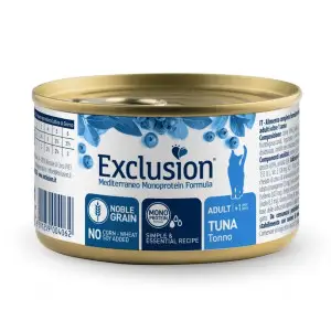 Вологий моноротеїновий корм Exclusion Adult Tuna для дорослих котів з тунцем 85 г