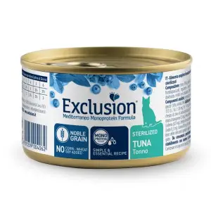 Вологий моноротеїновий корм Exclusion Sterilized Tuna для стерилізованих котів з тунцем 85 г