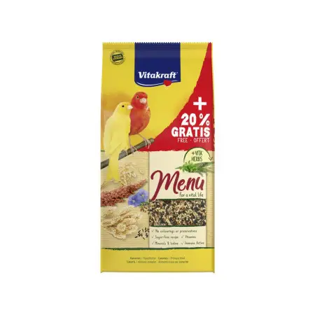 Корм для птахів Vitakraft Menu для канарок 1 кг + 20% (4008239266750)