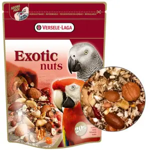 Versele-Laga Prestige Premium Parrots Exotic Nuts Mix ВЕРСЕЛЕ-ЛАГА ПРЕСТИЖ ПРЕМІУМ ЕКЗОТИЧНІ ГОРІХИ додатковий корм для великих папуг , 750 г