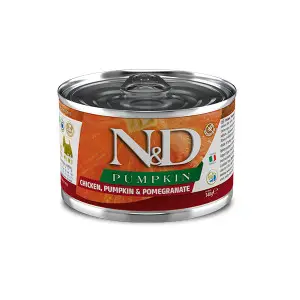 Беззерновий  вологий корм Farmina N&D Grain Free Pumpkin Chicken Mini Adult для собак дрібних порід з куркою, гарбузом та гранатом 140 г