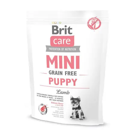 Сухой корм Brit Care GF Mini Puppy для щенков миниатюрных пород, с ягненком, 400 г