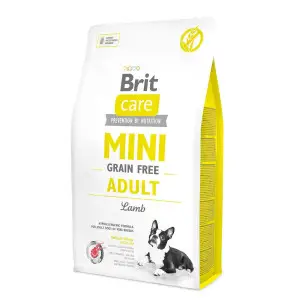 Сухой корм Brit Care GF Mini для взрослых собак миниатюрных пород, с ягненком, 2 кг