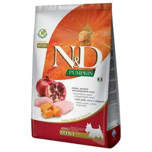 Беззерновий сухий корм Farmina N&D Grain Free Pumpkin Mini Adult для собак дрібних порід з куркою, гарбузом та гранатом 7 кг