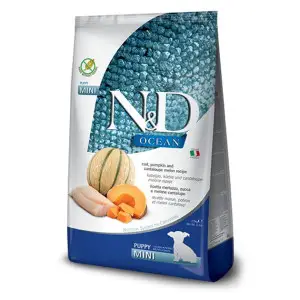 Беззерновий сухий корм Farmina N&D Grain Free Ocean Mini Puppy для цуценят дрібних порід з тріскою та динею 2,5 кг