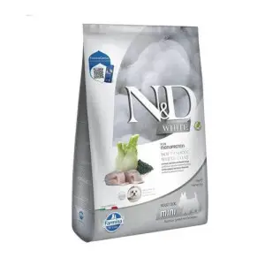 Беззерновий сухий корм Farmina N&D White Mini Adult для собак дрібних порід із білою шерстю з сібасом, спіруліною та фенхелем, 5 кг