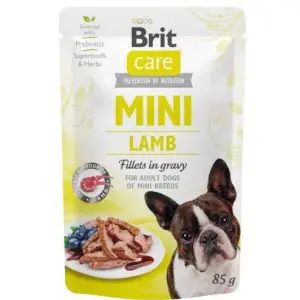 Вологий корм Brit Care Mini для собак, з філе ягняти в соусі, 85 г